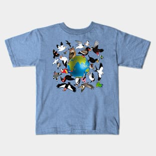 Birdorables Fly Around the Earth Kids T-Shirt